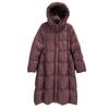 Womens Hooded Down Jacket Winter Warm Thick Puffer Coat Slim Fit Mid-Length With Pocket