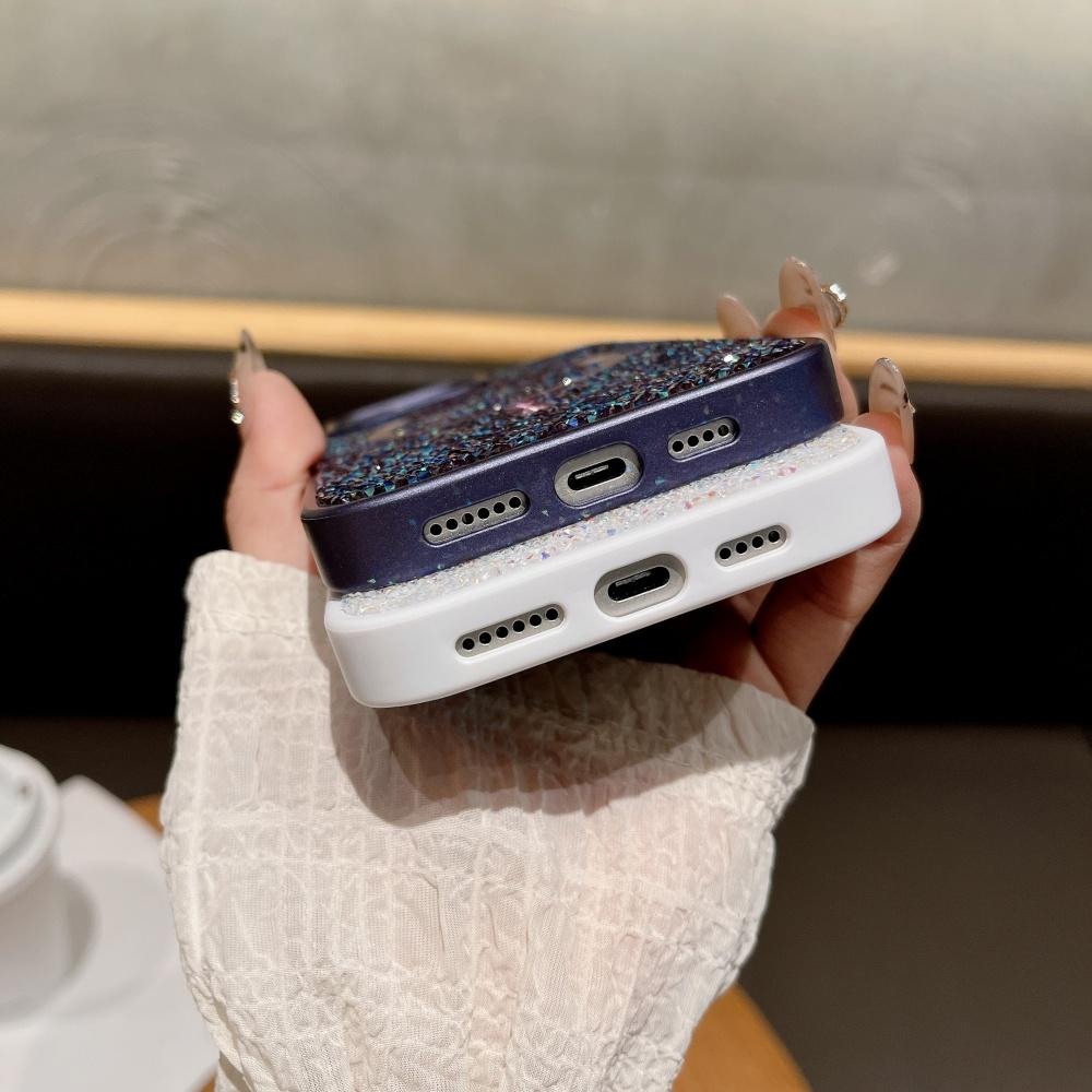 Glitter Sparkling Rhinestones Diamond For Magsafe Case For iPhone 18 17 16 Pro Max 15 14 13 12 11 Magnetic Wireless Charge Cover