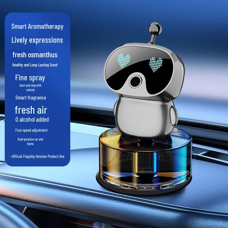 Creative Car Aroma Diffuser: Long-Lasting Fragrance Robot Ornament for Air Vent Decoration