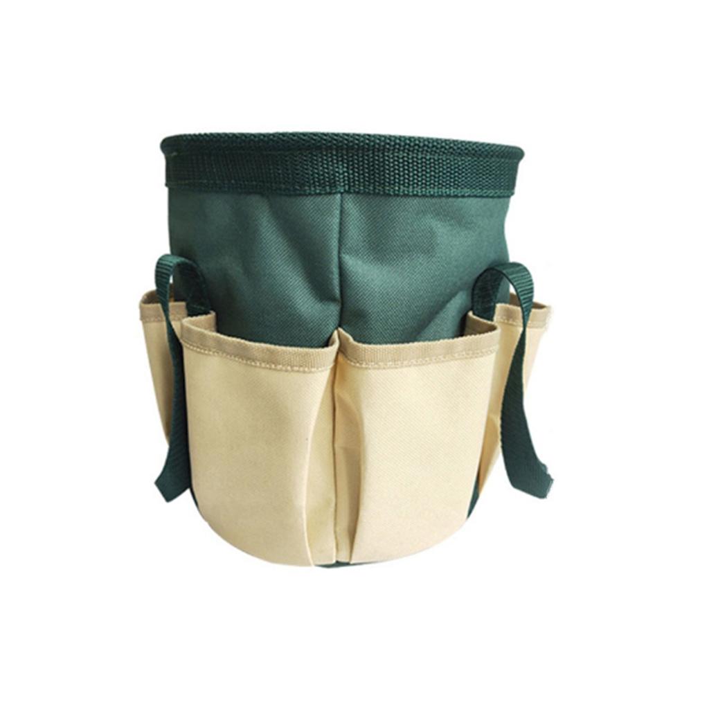 Green Oxford Cloth Garden Leaf Storage Bag Garden Tool Bag Life Organizer Bag Garden Garbage Bag Garden Pruning Kit 1 Pack