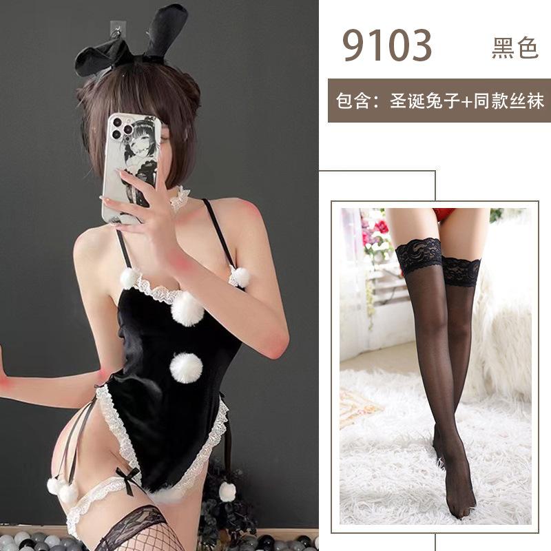Sex Underwear Pure Lust Bunny Christmas Dress One-piece Hot Nightclub Uniform Cosplay No-Take Uniform