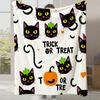2025 New Cartoon Cute Pumpkin Little Ghost Printed Blanket Autumn and Winter Comfortable Warm Blanket Holiday Gift
