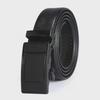 Men's Fashion Wear-Resistant Automatic Buckle Lychee Grain Faux Leather Belt