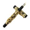 Jinhao Vintage Intaglio Metallico Goffratura Drago e Fenice Pennino Medio Pennino Pesante Penna Stilografica Nobile Ufficio Scuola