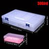 Large-Capacity Transparent Plastic Jewelry Box with Lid - 12 and 15 Grids