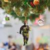 Vánoční stromeček Hasič ozdoba se šňůrkou Široce používané auto Zpětné zrcátko Hasič přívěsek závěsná dekorace
