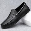 Hollow Out Loafers Shoes For Men Boat Shoes 2025 Summer Business Leather Man Moccasins Mens Driving Casual Shoe Slip On Flats