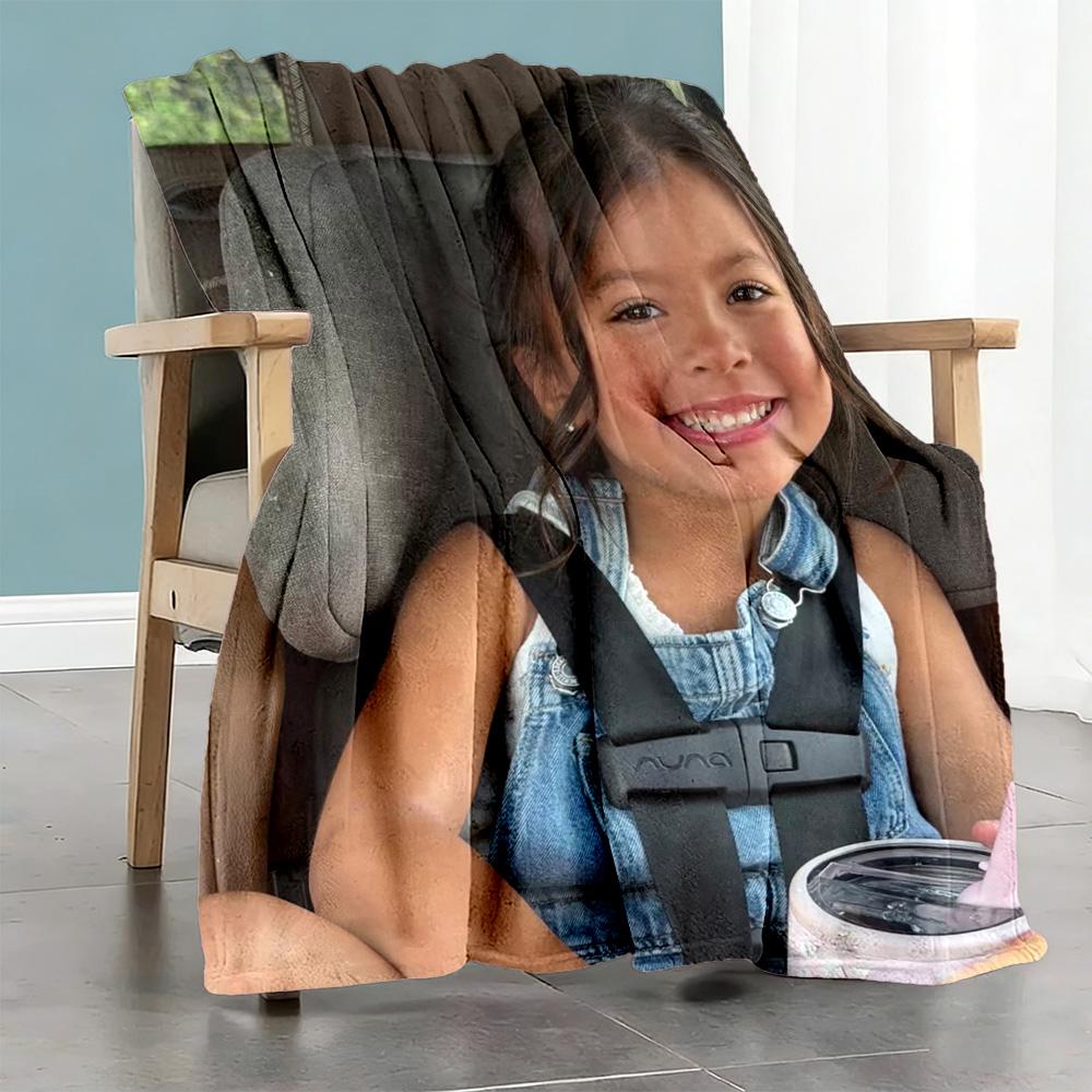 Customize Photos Personalized Photos Blanket Cozy Personalized Blanket Soft Warm Cozy Suitable for Office Livingroom Home Decor Picnics