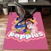 Popples Polyester Carpet, Soft Indoor Mat for Office Chair, Living Room, Computer Desk - Decorative Home Office Rug Design