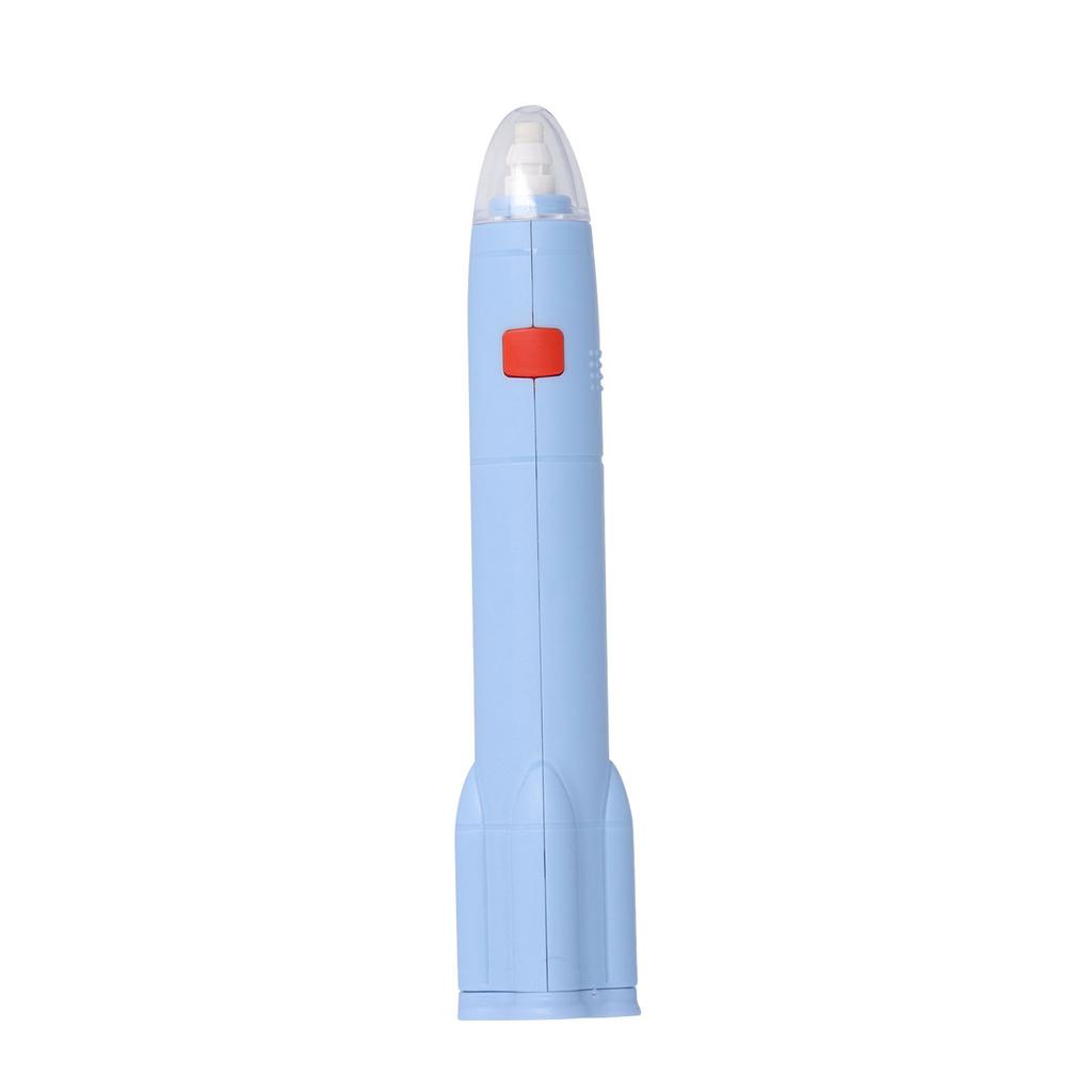 Electric Eraser Low Noise Rechargble 2 Replacble Refills 2.7x16cm ABS Electric Pencil Eraser for Study