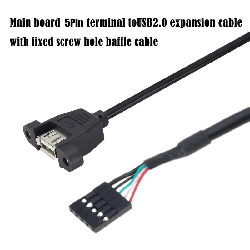 Quality USB2.0 Female to Motherboard 9Pin Header Cable USB IDC Header Cable for Reliable Motherboard Connectivity