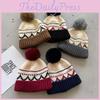 Jacquard Winter Vintage Knit Hat Women Acrylic Beanie Hat With Plush Ball