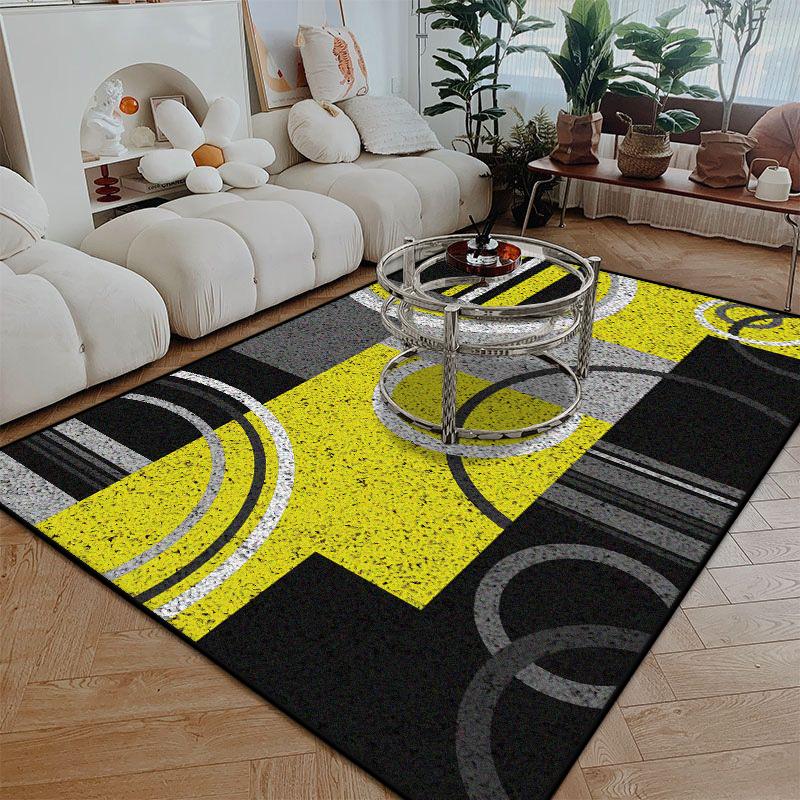 Teppich im nordischen Stil mit Linienmuster Wohnzimmer Große Größe Rutschfest Leicht zu reinigen Eingangstürmatte Weich Waschbar Esszimmerbereich Teppich