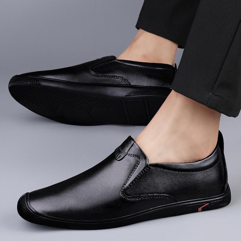 Men  Real Leather Shoes Fashion Men Boat Shoes Brand Men Casual Leather Shoes Male Flat Shoes Business Formal Shoes