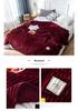 Japanese Striped Flannel Fleece Blanket - Solid & Snowflake Velvet, Customizable Office Air Conditioning Blanket