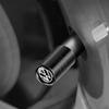 T23-For Volkswagen VW GTI R Golf 5 7 6 4 Polo Tiguan Passat Jetta Lavida Car Styling 3D Metal Wheel Tire Valve Stem Caps Accessories