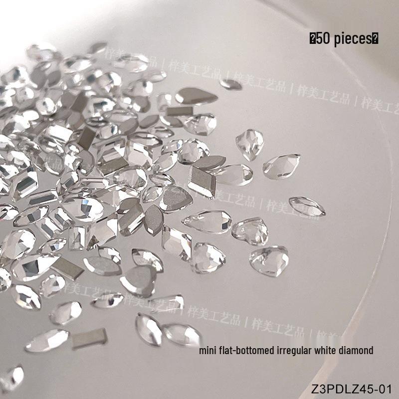 

Шампанское Мини Плоское Дно Неправильные Бриллианты: Стразы для ногтей с высоким блеском для ослепительного украшения ногтей