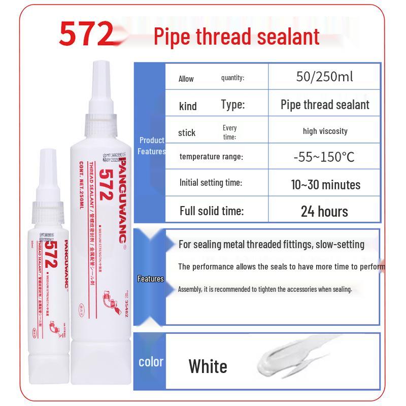 577 Flat Sealant Liquid Tape: High-Temperature Resistant, Anti-Loosening Anaerobic Pipe Thread Adhesive