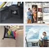 2 Pack Small Cargo Net Pocket Storage Mesh Net Elastic Automotive Cargo Nets Storage Pouch For Car Trunk Net, RV, Boat Storage Mesh Pocket Net With 8