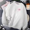 Men's Versatile Round Neck Loose Pullover Hoodie - Plus Velvet Long Sleeve, Autumn/Winter.