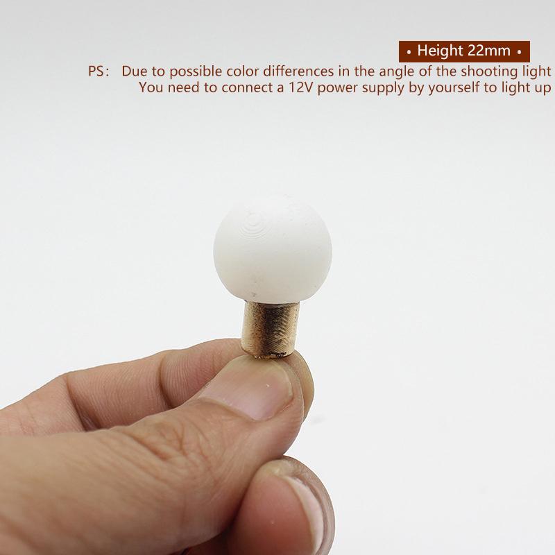 Miniature Desk Lamp Study Model Dollhouse Furniture Decoration Micro Scene Light Ornament 1:12 Dollhouse Pretend Play Toys