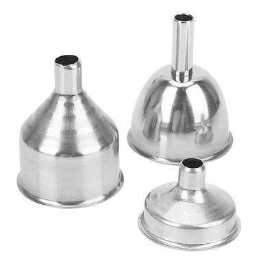 Bar Wine Flask Funnel Mini Stainless Steel Small Mouth Funnels for Filling Hip Flask Narrow-Mouth Bottles