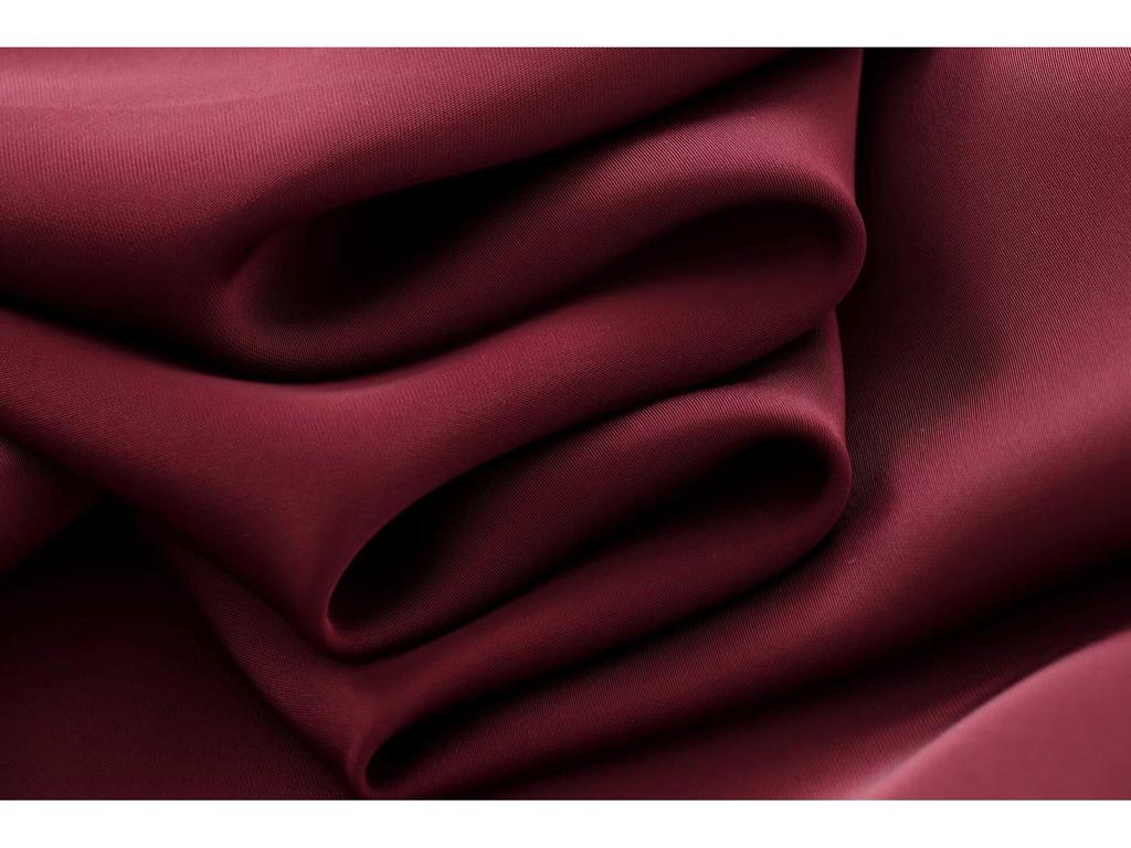 European & American Women's Autumn Burgundy Draped Sling Dress - Elegant & Lazy French Style