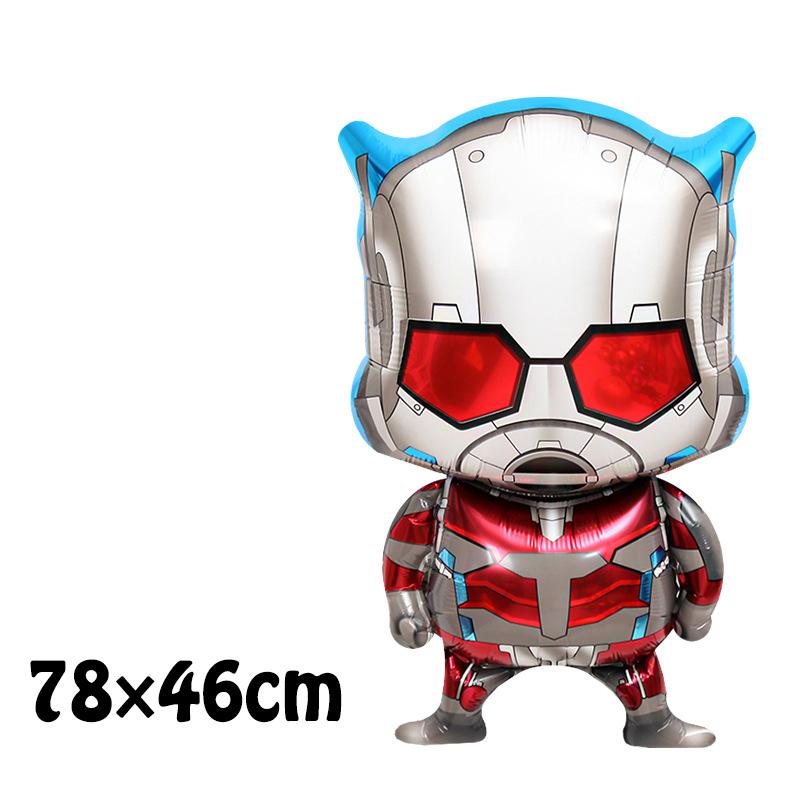 Foil Balloon Baby Birthday Photo Props Cartoon The Avengers Aluminum Film Balloons Happy Birthday Party Balloon Supplies