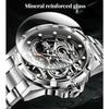Mens Dragon Watch Automatic Mechanical Watches Fashionable Business Luminous Waterproof Hollowed Out Wrist Watch