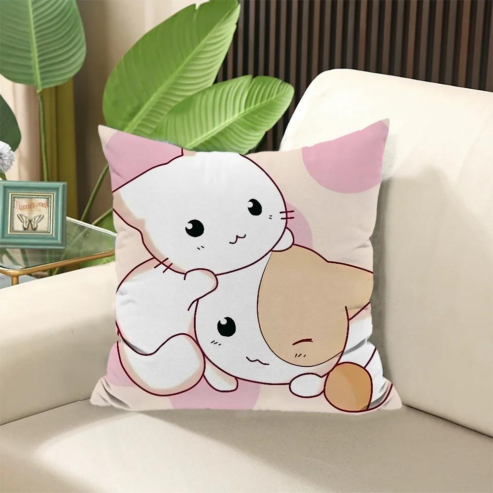 Kawaii Cat Decorative Pillows Anime Pillow Cover Sofa Cushions Cushion Covers Pillowcase x Body Fall Decor Bed Throw