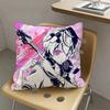 1pc Singer V-V4 Flower Laser Pillow Case Fashion Square Pillowcase Bedroom Sofa Room Ins Decoration Leisure