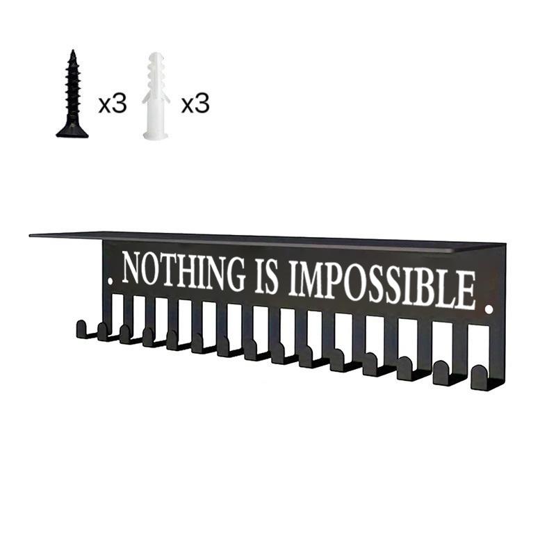 Trophy Display Stand Medal Hanger With 15 Hooks Metal Key Holder Compatible For Schools, Events, Offices Home Decor