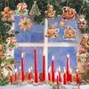 24pcs Christmas Party Decorative Pendants and Winter Gingerbread Man-themed Christmas Decoration Items