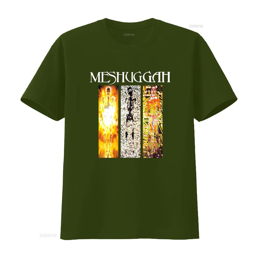 MESHUGGAH Distruggi Cancella Migliora Maglietta Stampa Artistica Unica per Fan del Rock Top Lavato Vintage per l'Uso Quotidiano Versatile