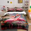 Pink Flamingos and Greenery. Bedding Sets Duvet Cover Sets Duvet Covers Pillowcases(1 * Duvet Cover 2 * Pillowcases Without Duvet Insert)