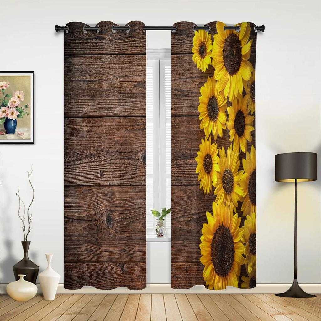 Rote Blumen Dielen Blätter Pflanze Vorhänge für Schlafzimmer Wohnzimmer Vorhänge Küche Kinderzimmer Fenstervorhang Moderne Heimdekoration