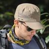 Polyester Sun Hat Breathable Summer Visor Hat New Flat Peaked Cap  Men