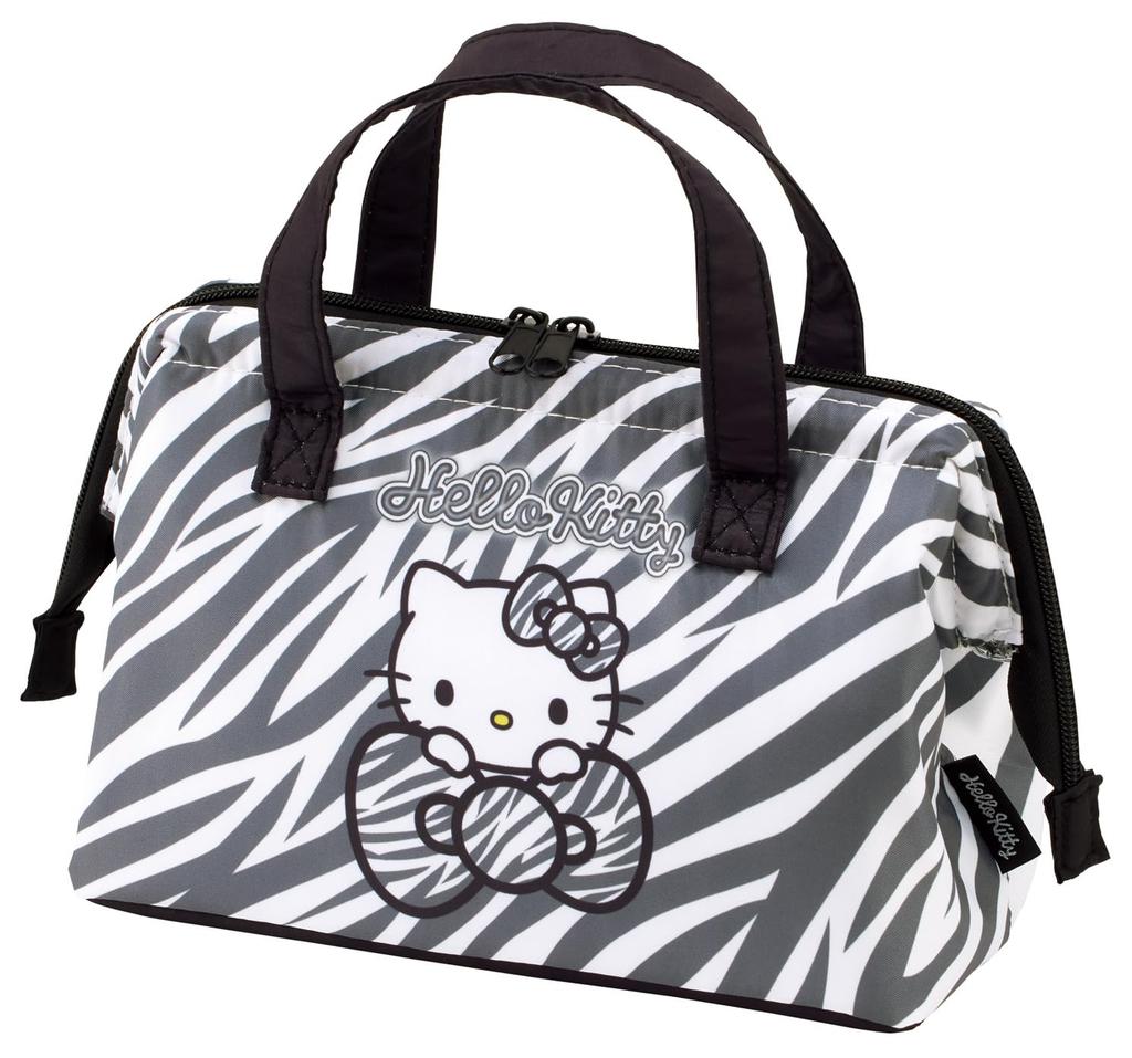 Skater Lunch Clasp Sanrio Hello Kitty Zebra Pattern Bag, Insulated, Closure, Women's, KGA1-A