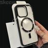 Flower Transparent Case For iPhone 16E 16 15 14 13 11 12 Pro Max Plus X XS Max XR Magsafe Magnetic Wireless Charge Phone Cover