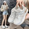 Fried Street Retro Color Matching Daddy Shoes Women's 2025 Spring New Versatile Breathable Lightweight Feet Small Platform Sneakers