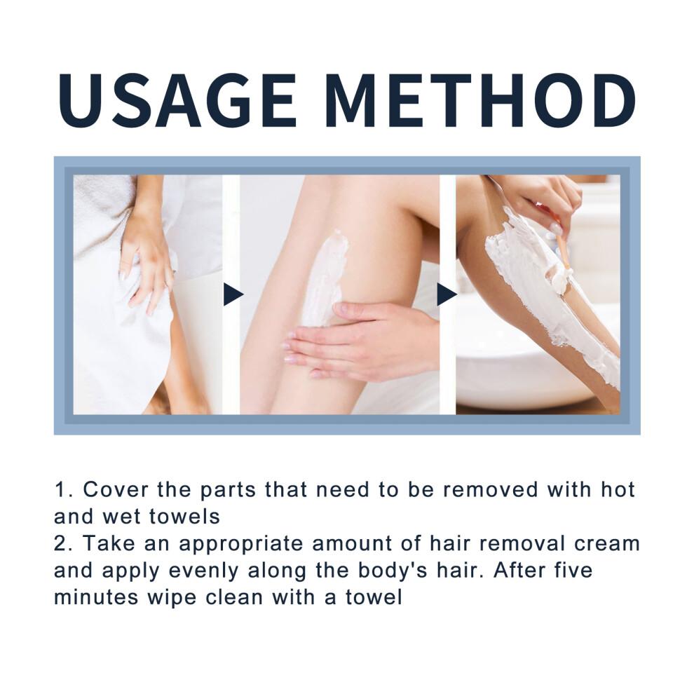 Crème Épilatoire pour Homme - Aisselles, Torse, Jambes - Douce et sans Irritation