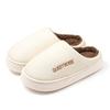 Indoor couple cotton mop warm winter cotton waterproof outer wear slippers home non-slip winter velvet thick bottom