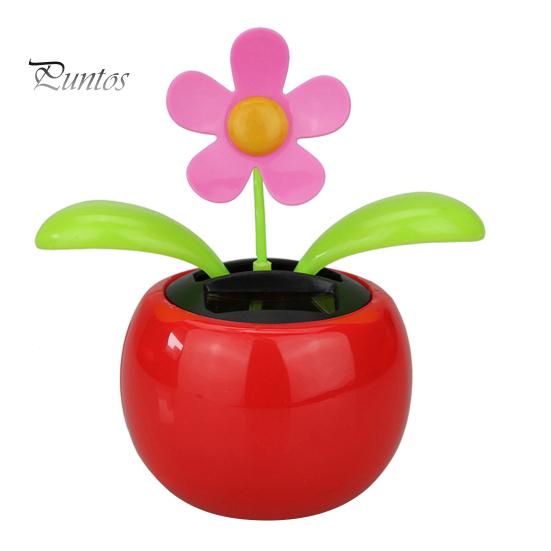 Car Dancing Toy Desk Rocking Multipurpose Bright-colored Mini Flower for Office Solar-powered