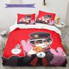 Toilet‑Bound Hanako‑kun2 Pattern Bedding Quilt Set  Home Decoration  Gift (1 * duvet cover + 2 * pillowcase  without core)