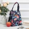 Insulated Picnic Bag Printed Handbag Portable Thermal Lunch Bag  Outddor