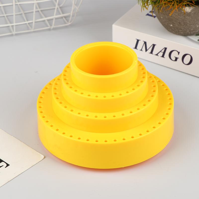 

Вращающийся круглый кейс для хранения сверл, держатель для бит, вращающийся на 360° бокс, подставка для насадок шлифовального инструмента, держатель для бит отвертки жёлтый