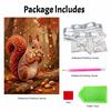 Pearl painting kit DIY cute squirrel and nuts home decoration painting