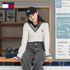 TOMMY JEANS Women's Colorblock V-Neck Knit Dress