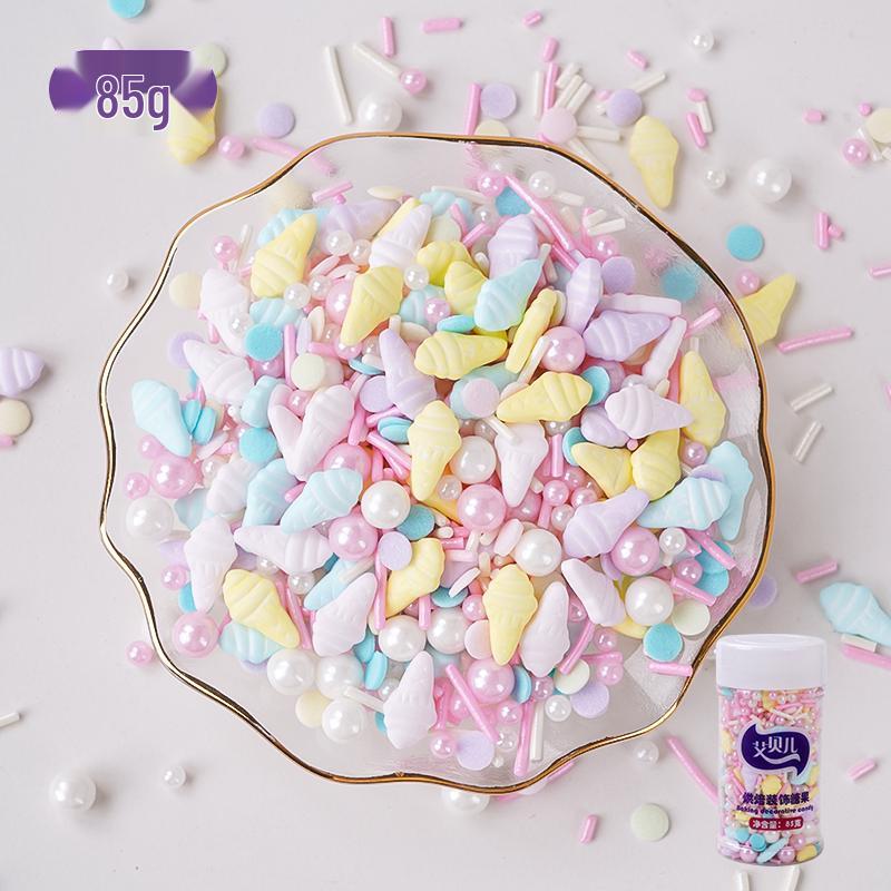 Bunte Zuckerformen: Herzen & Kurven zum Dekorieren von Kuchen, Desserts & Donuts