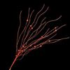 10pcs Textured Plastic Stems Glittering Christmas Picks Artficial Flower Leave Spring Festival Decoration